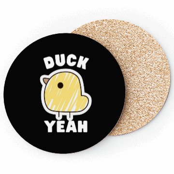 Discover Cute Duck Yeah Funny Sarcastic Coasters