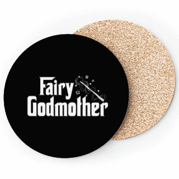 Discover Fairy Godmother Cute Wand Star Spell Fantasy Gift Coasters