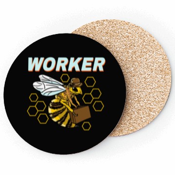 Discover Worker Bee For Bee Lover Coasters