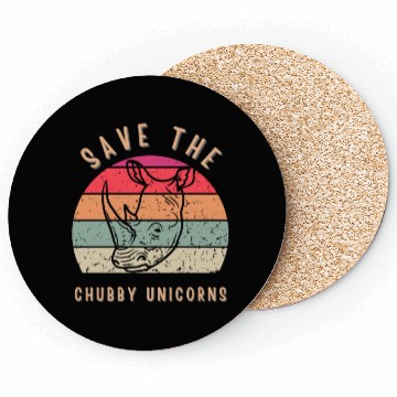 Discover Save The Chubby Unicorns Vintage Coasters