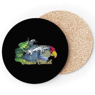 Discover Ocean beach parrot Coasters