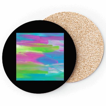 Discover Abstract Colorful Painting Coasters