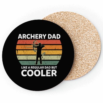 Discover Retro Archery Dad Like A Regular Dad But Cooler Coasters