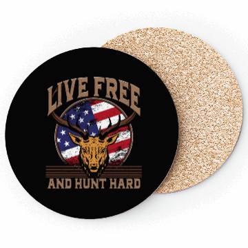 Discover Buck Deer Hunting Hunter American Coasters