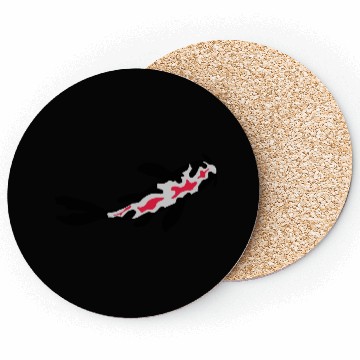 Discover circle,design,,carp,pon Coasters