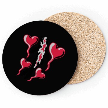 Discover hearts koi fish nishikigoi Coasters