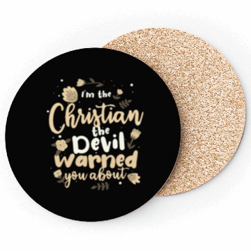 Discover Christian Gift the Devil Warned You About Coasters