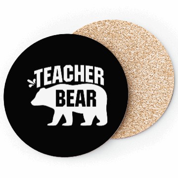 Discover Teacher Bear Coasters