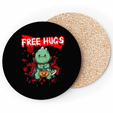 Discover Free Hugs Halloween Sarcasm Scary Creepy Costume Coasters