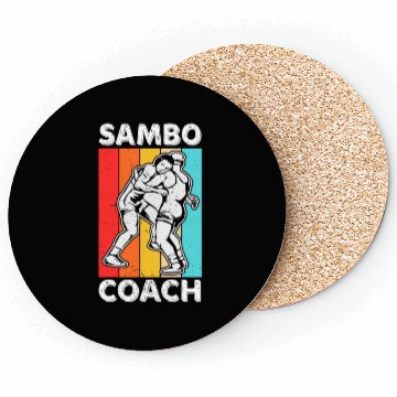 Discover Sambo Coach Training Fighter Martial Arts Coasters