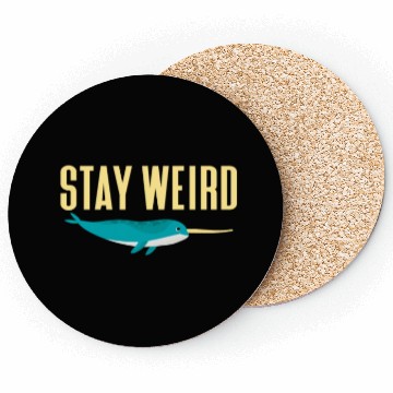 Discover Stay Weird, Narwhal Coasters
