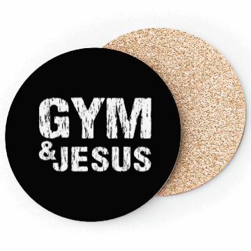 Discover Gym and Jesus Christian Workout Gym and Jesus Coasters