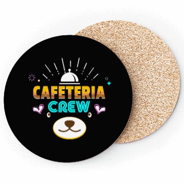 Discover Cafeteria Crew School Lunch Lady Worker Squad Coasters