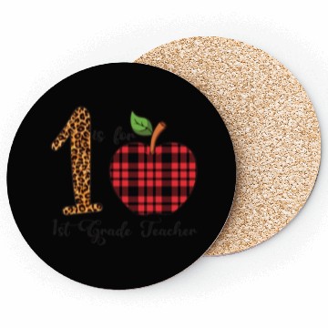 Discover Leopard 1 is For 1st Grade Teacher Coasters