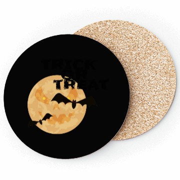 Discover Trick or treat Halloween Coasters