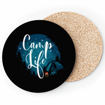 Discover Camping Camper Present Nature Lover Van Coasters