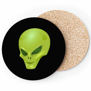 Discover alien , green, skull Coasters