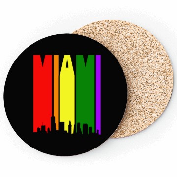 Discover Miami Gay Pride Rainbow Coasters