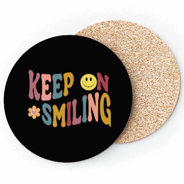 Discover Keep On Smiling Trendy Oversized Vintage Women's Coasters