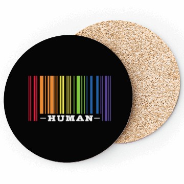 Discover Human LGBT Rainbow Flag Coasters