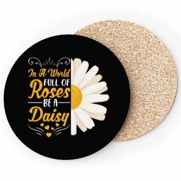 Discover Daisy Beautiful Flower Gardening Coasters