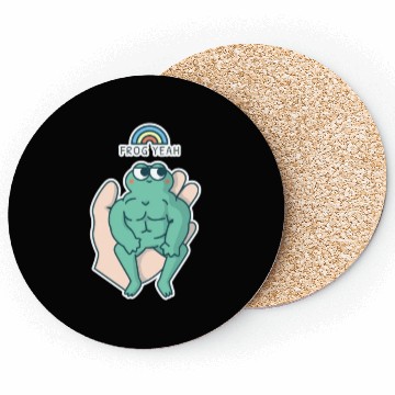 Discover FROG YEAH Funny Cute Frog Coasters