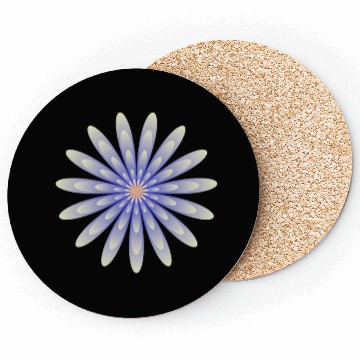 Discover Purple Radiant Flower Coasters