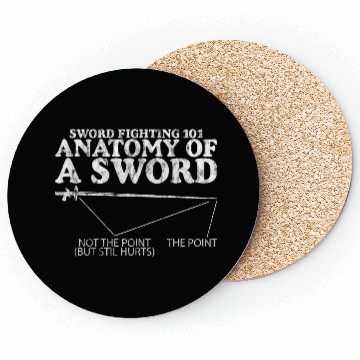 Discover Sword Fighting 101 Anatomy Of A Sword 4 Coasters