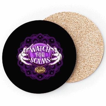 Discover Halloween Witch Hands Witchcraft Scam Coasters