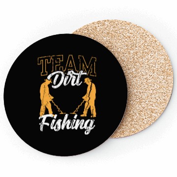 Discover Team Dirt Fishing Detector Hobby Metal Detecting Coasters
