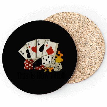Discover Poker Casino Poker Player Gambling Roulette Gift Coasters