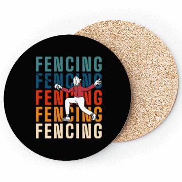 Discover Fencing Sport Fencer En Garde Sport Fencing Coasters
