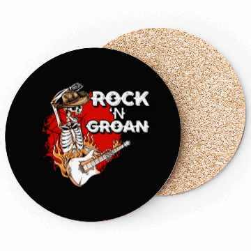 Discover Halloween Cowboy Skeleton Rocker Hand Rock Coasters