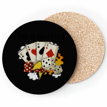 Discover Poker Casino Poker Player Gambling Roulette Gift Coasters