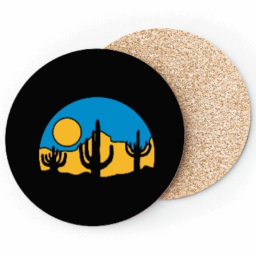 Discover cactus nature sun desert Coasters