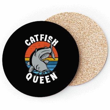 Discover Wels Catfish Design For A Catfish Queen Coasters