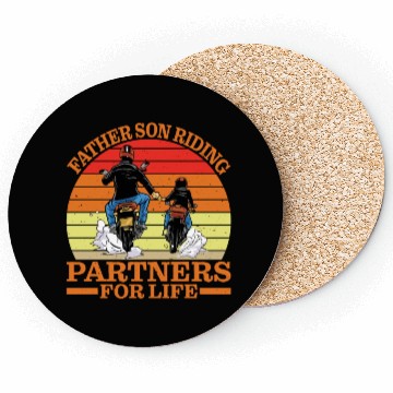 Discover Father Son, Riding Partners For Life 4 Coasters