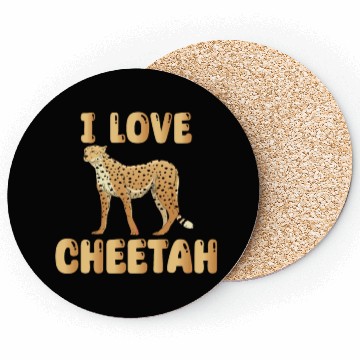 Discover I Love Cheetah Coasters