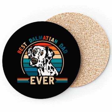 Discover Best Dalmatian Dad Dog Lover Coasters