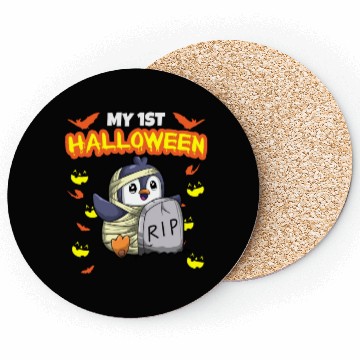Discover My First Halloween Scary Hallow's Eve Birthday Coasters