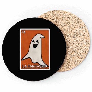 Discover La Fantasma Ghost Card Mexican Lottery Card Coasters