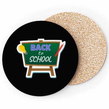 Discover Back to School Sticker Coasters