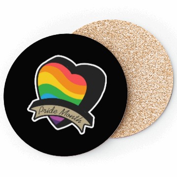Discover Pride Month LGBTQ Sticker Coasters