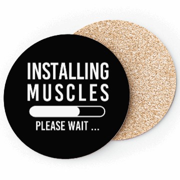 Discover Installing Muscles Please Wait Funny Mens Gym Coasters