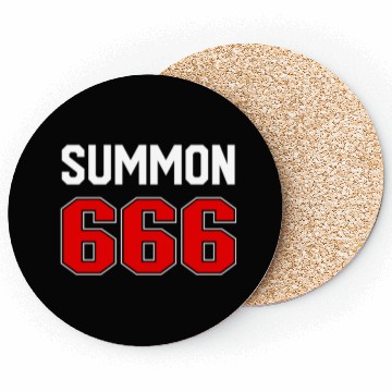 Discover Summon 666 Jersey Satanist Devil Worshipper 666dev Coasters