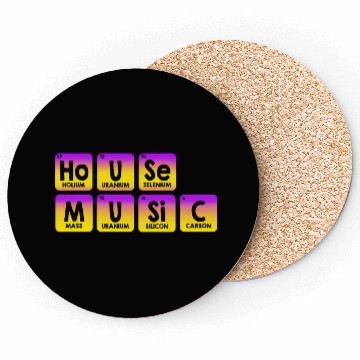 Discover Periodic Table Science Techno House Music Coasters