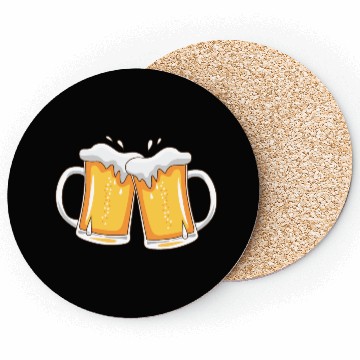 Discover two mugs of beer Coasters