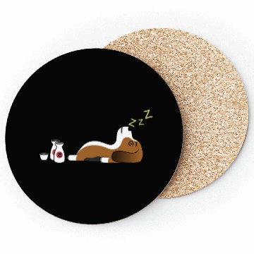Discover Basset Hound Sake Drunk Coasters