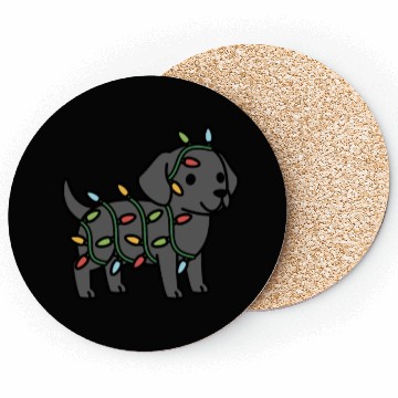 Discover Great Dane Christmas Lights Coasters