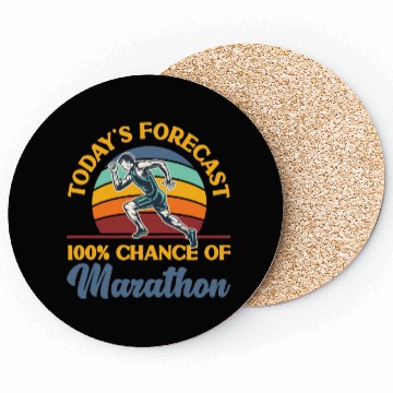Discover Running Runner Half Marathon Retro Coasters
